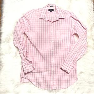 J.Crew Thompson Shirtings Pink Gingham Shirt